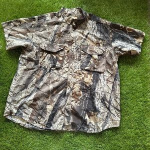 Vintage Camo Button Up